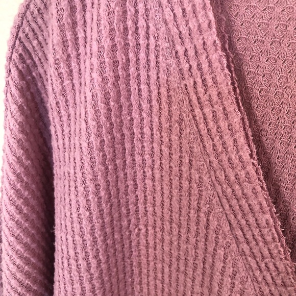 Urban Outfitters Waffle Knit Button Down Sweater - Picture 3 of 4